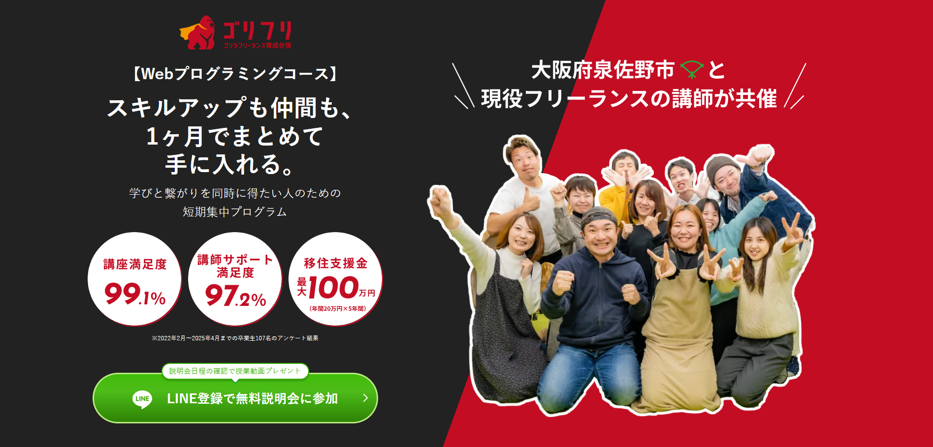 ゴリラフリーランスプログラミング合宿